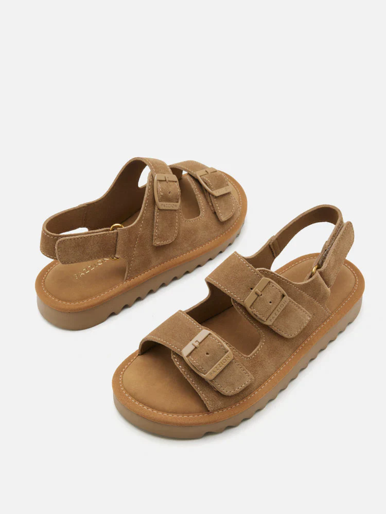 Oriolle Suede Platform Slingback Sandals - Image 10