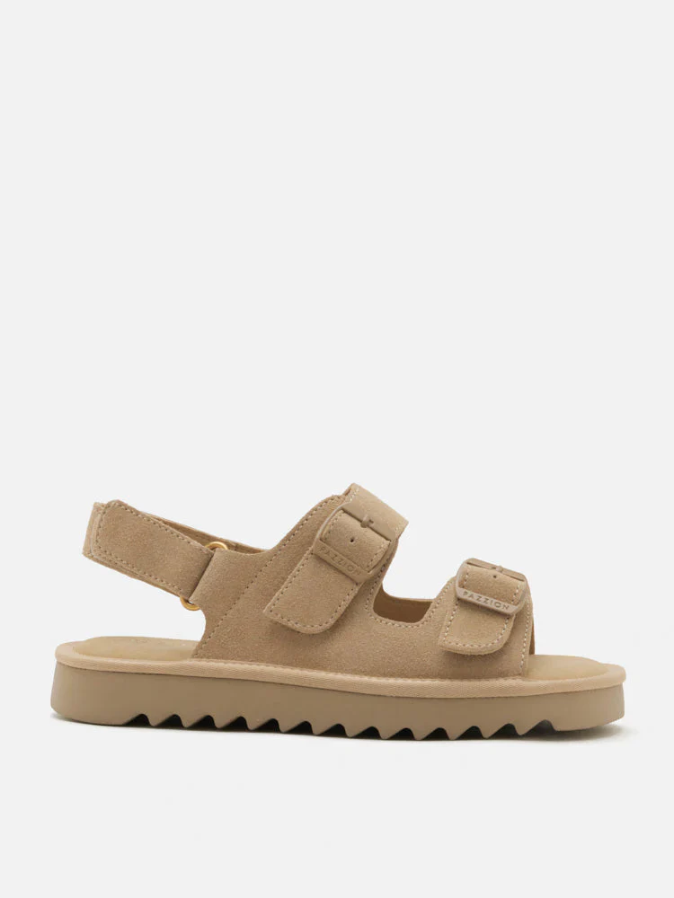 Oriolle Suede Platform Slingback Sandals - Image 4