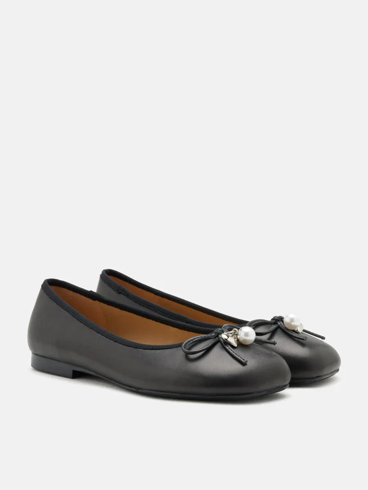 Atomic Heart & Pearl Charm Bow Flats - Image 8