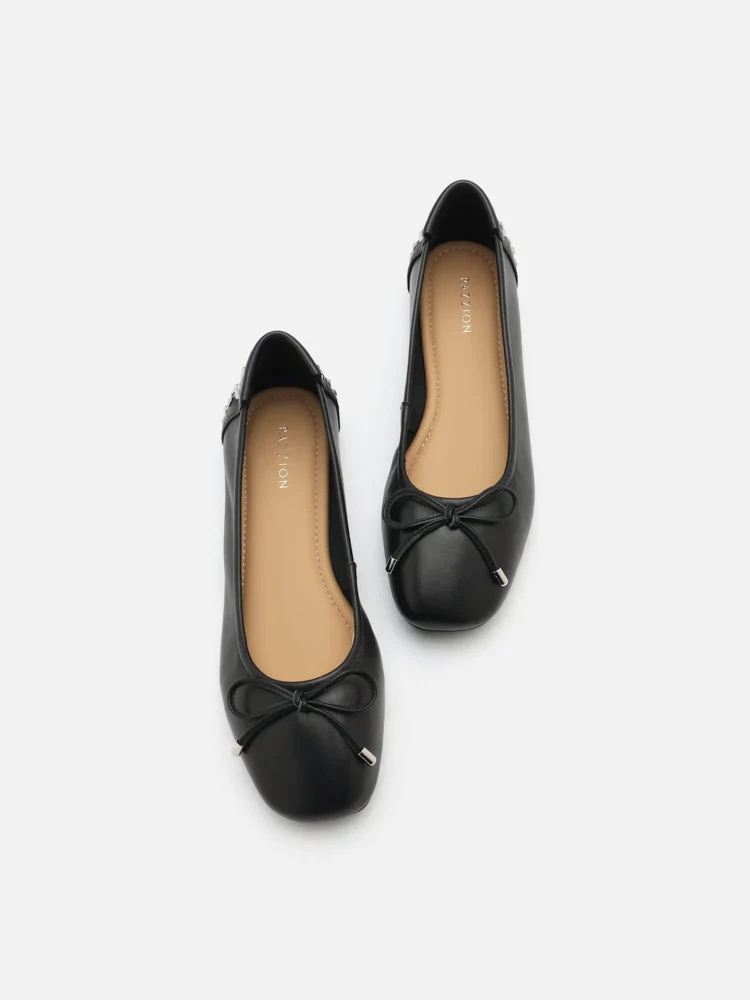 Frances Studded Bow Flats - Image 11