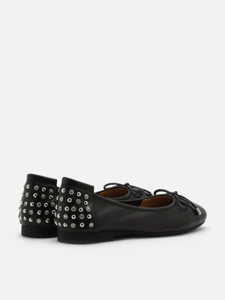Frances Studded Bow Flats - Image 15