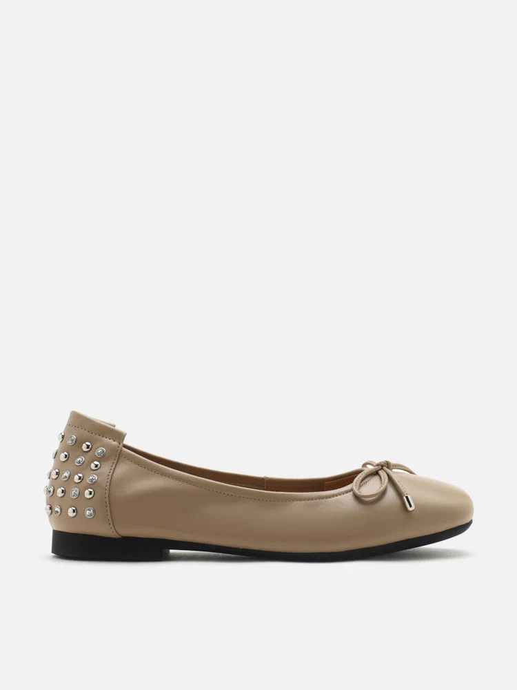 Frances Studded Bow Flats - Image 3