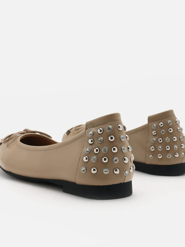 Frances Studded Bow Flats - Image 4