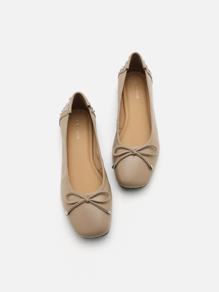 Frances Studded Bow Flats - Image 6