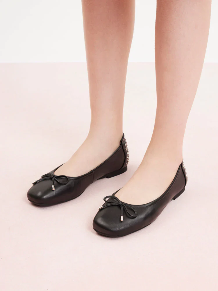 Frances Studded Bow Flats - Image 9
