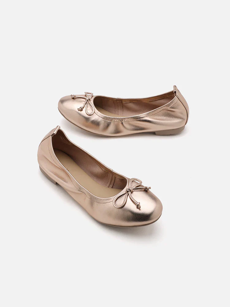 Avery Bow Covered Flats - Image 10