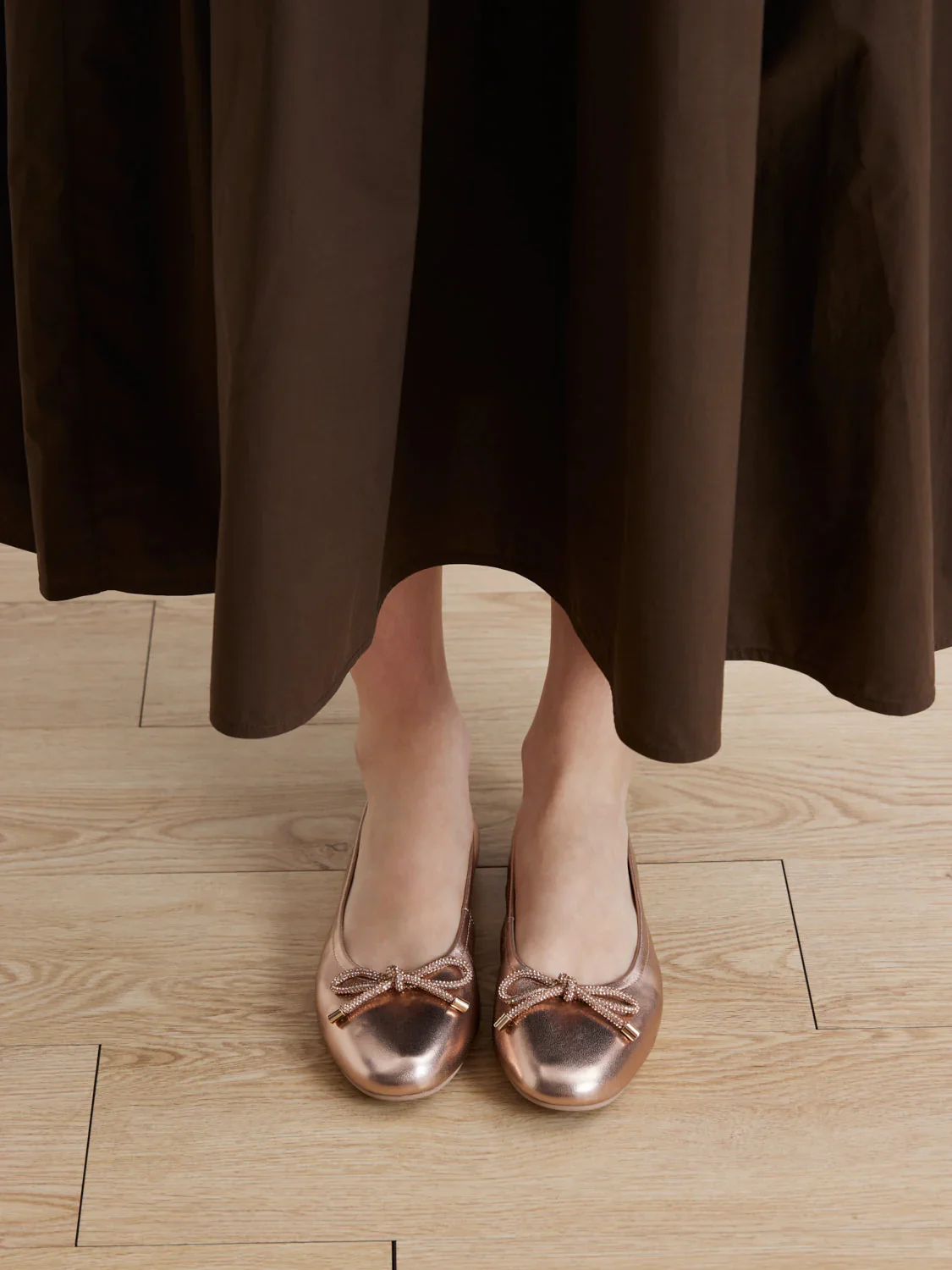 Mara Crystal Bow Ballerinas - Image 10