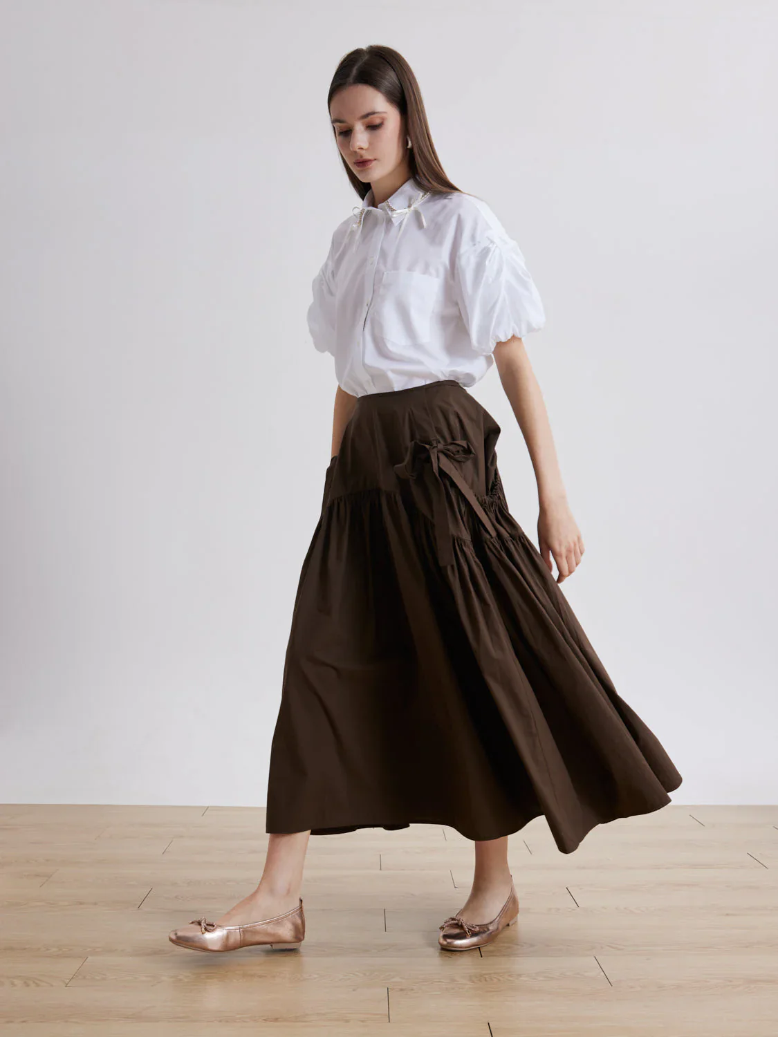 Mara Crystal Bow Ballerinas - Image 13