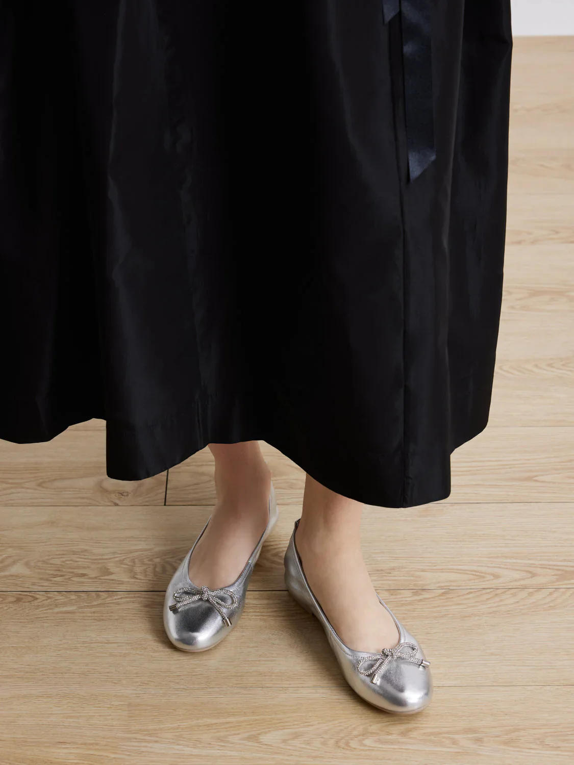 Mara Crystal Bow Ballerinas - Image 3