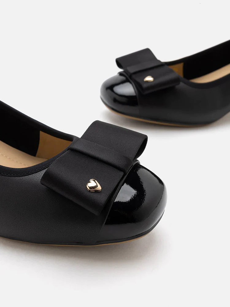 Itzel Love Embellished Bow Low Block Heels - Image 11