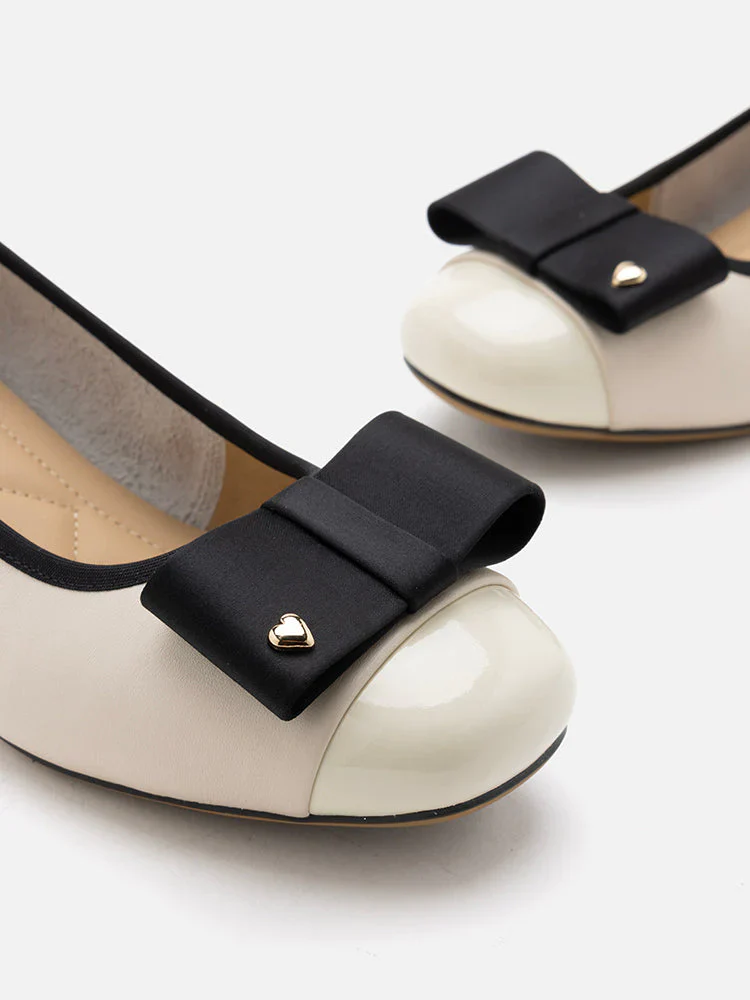 Itzel Love Embellished Bow Low Block Heels - Image 3