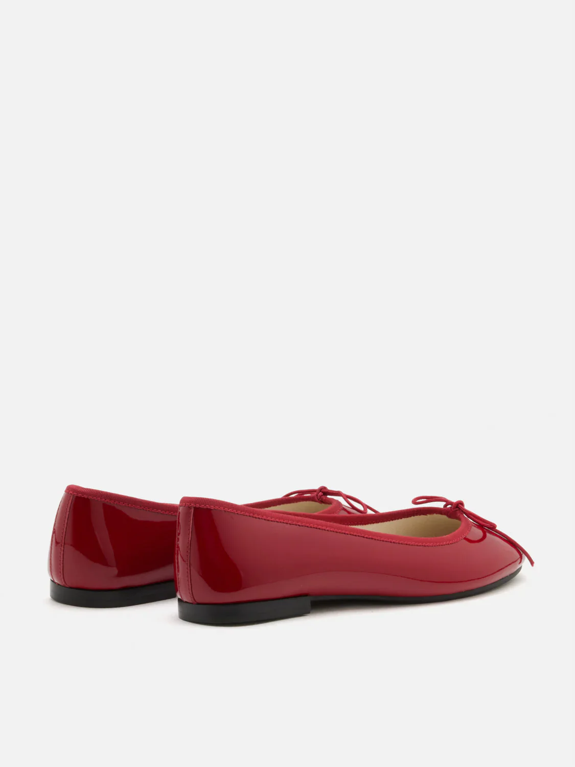 Belmara Bow-Tied Leather Ballet Flats - Image 7