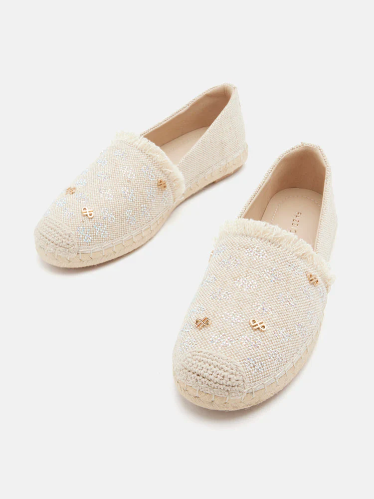 Maggie Monogram Frayed Espadrilles - Image 10
