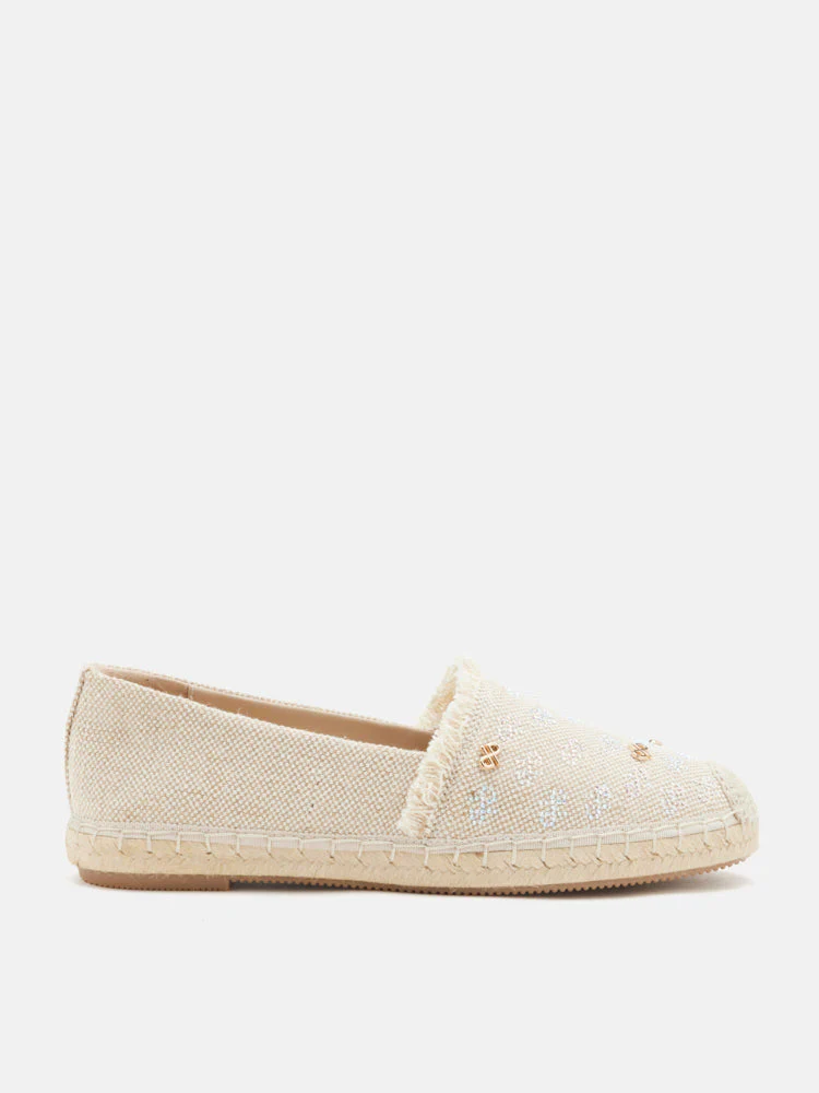 Maggie Monogram Frayed Espadrilles - Image 12