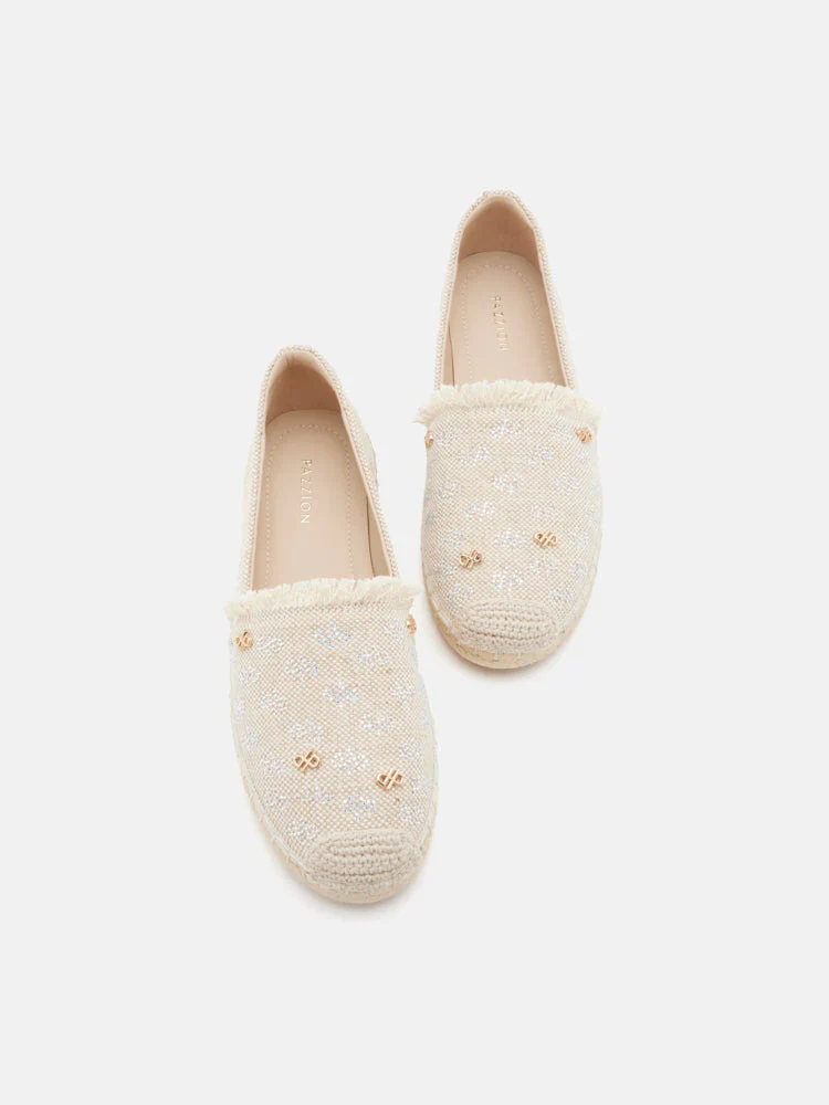 Maggie Monogram Frayed Espadrilles - Image 14