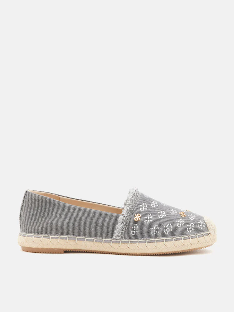 Maggie Monogram Frayed Espadrilles - Image 4