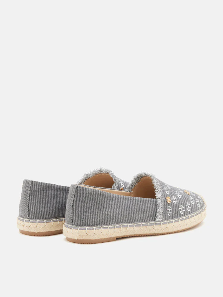 Maggie Monogram Frayed Espadrilles - Image 7