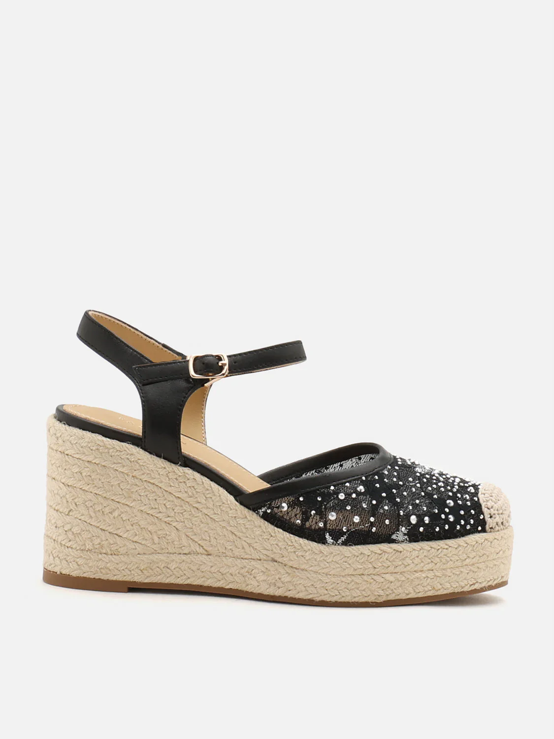 Varianne Crystal Embellished Wedges - Image 11