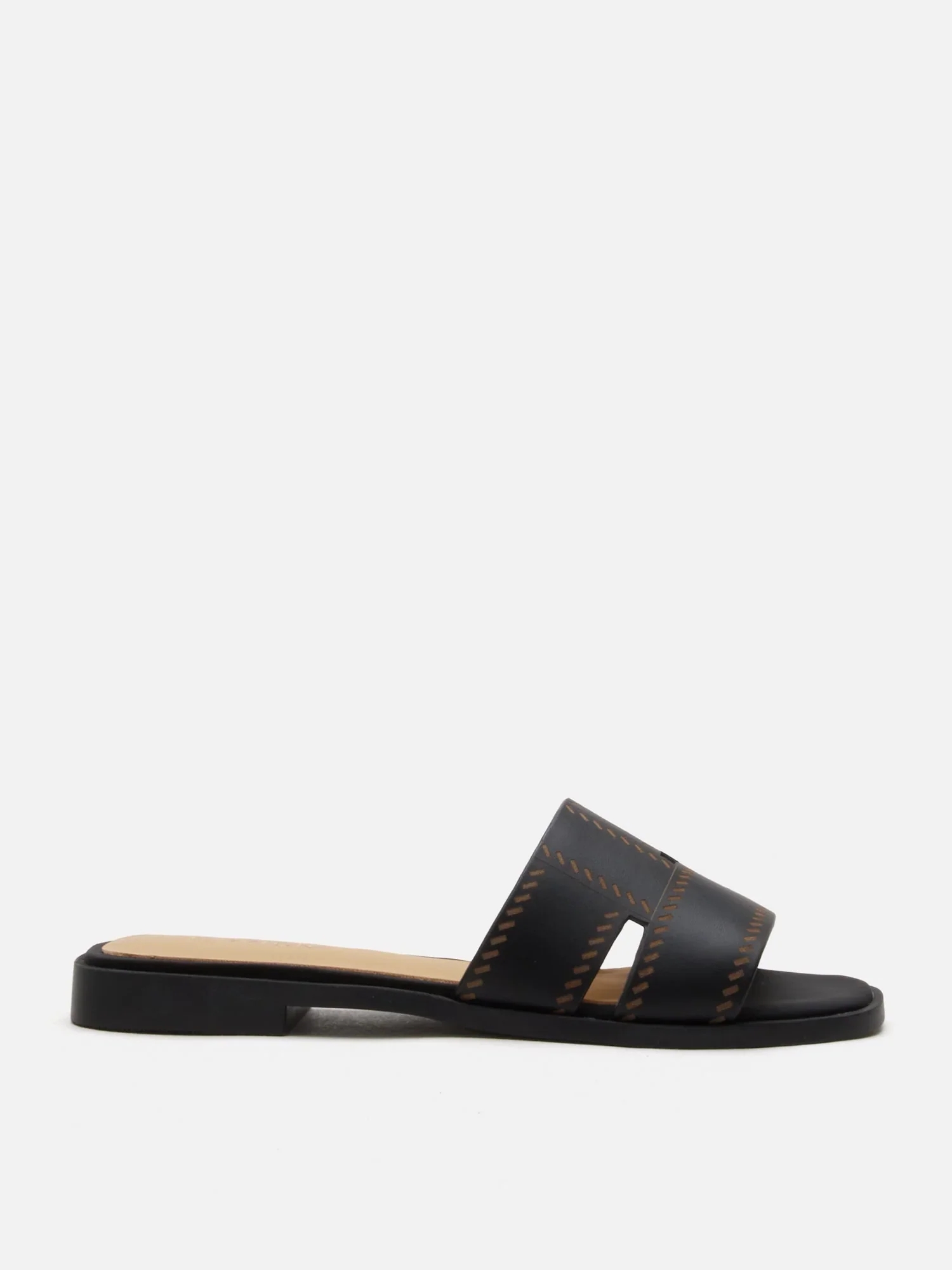 Alouette Woven Leather Slides - Image 10