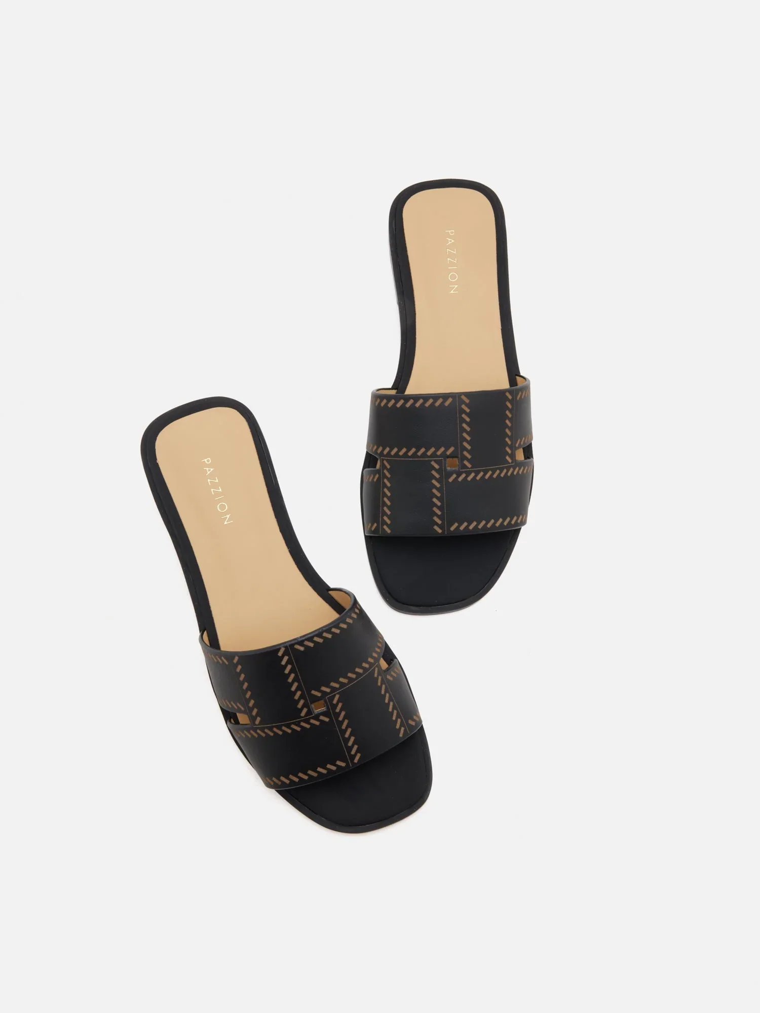 Alouette Woven Leather Slides - Image 11