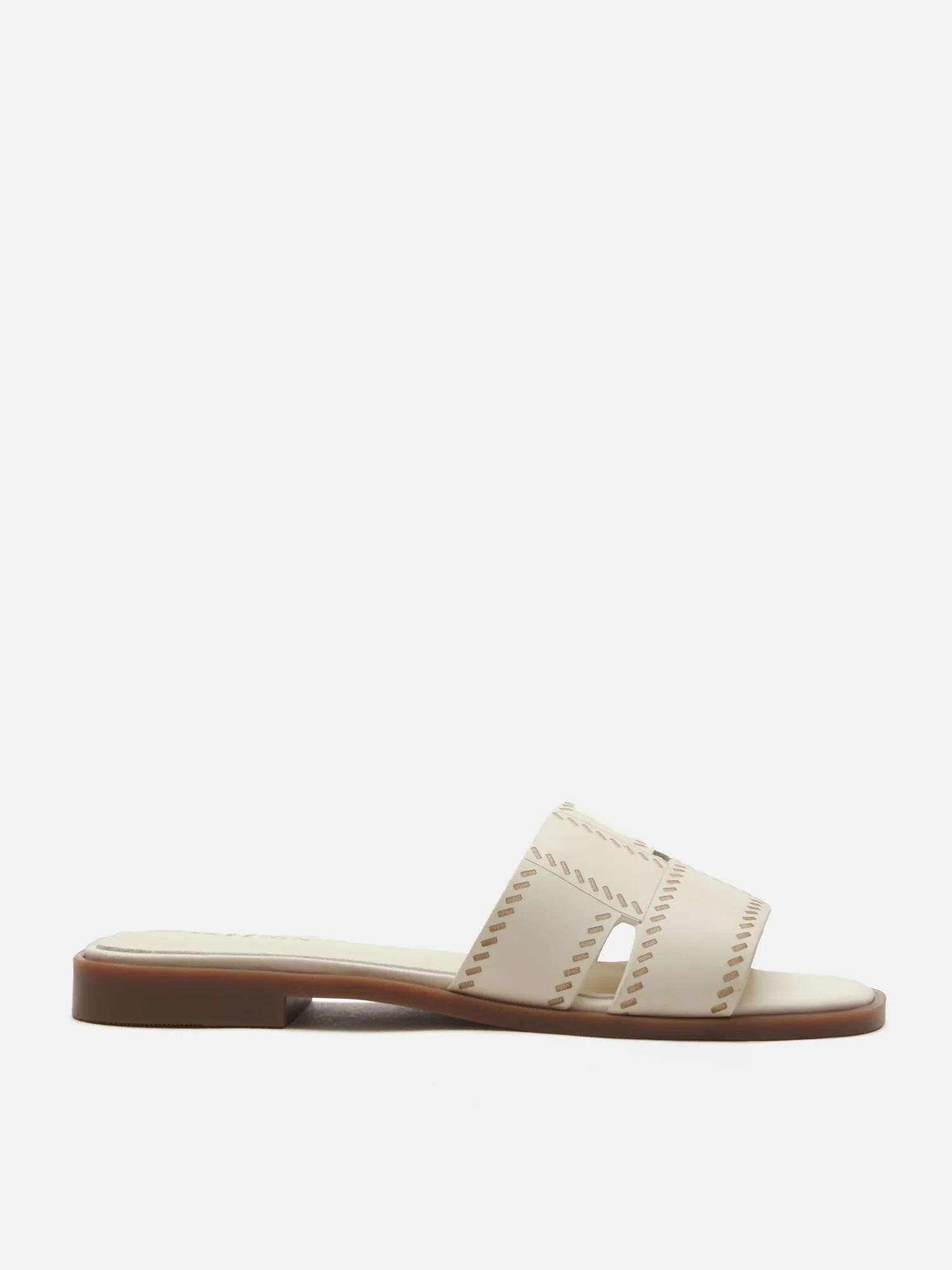 Alouette Woven Leather Slides - Image 4
