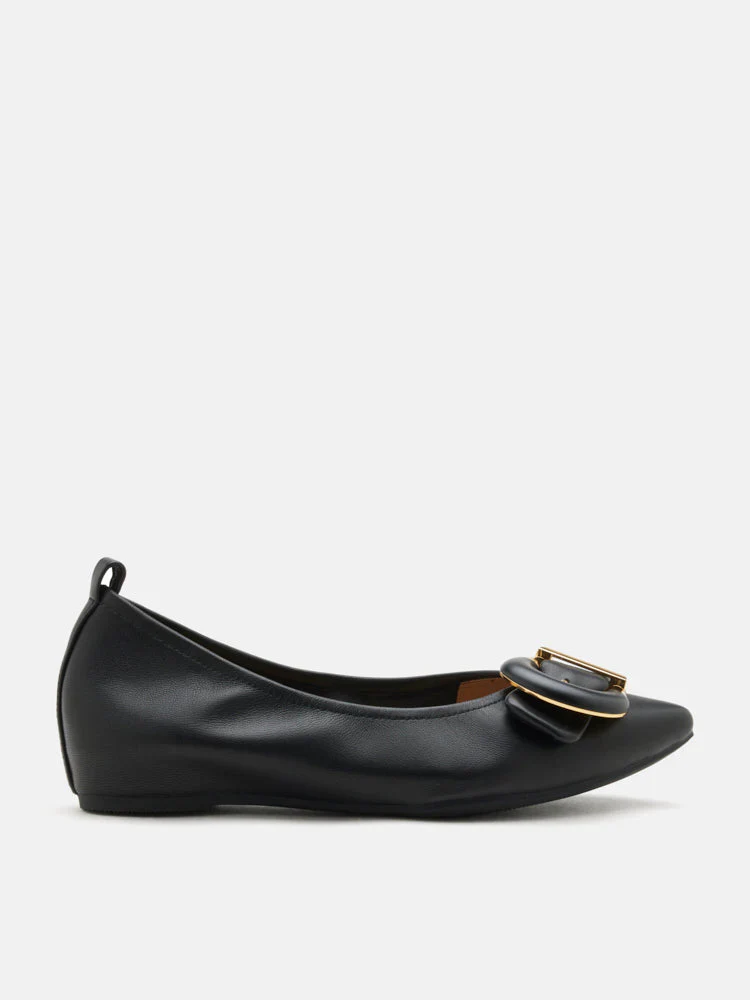 Megan Buckle Pointed Toe Flats - Image 19