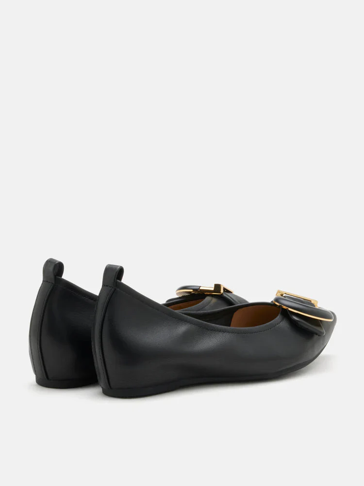 Megan Buckle Pointed Toe Flats - Image 22