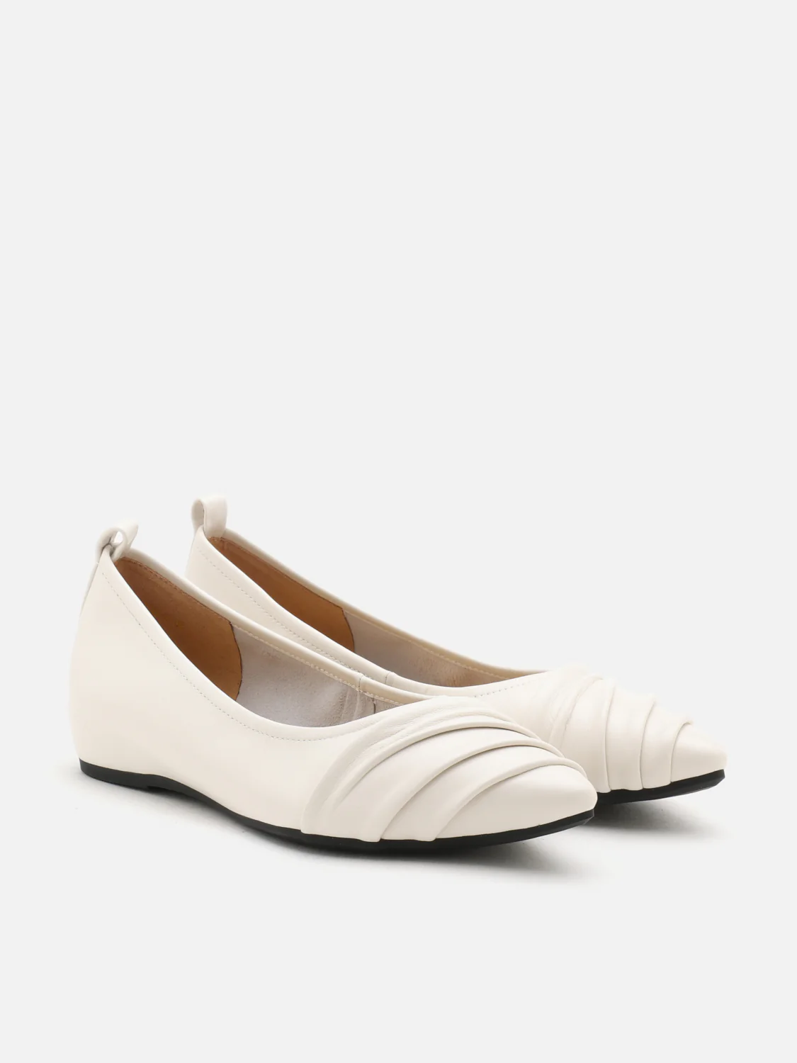Rylee Ruched Detail Covered Flats - Image 14