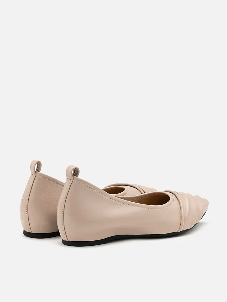 Rylee Ruched Detail Covered Flats - Image 6