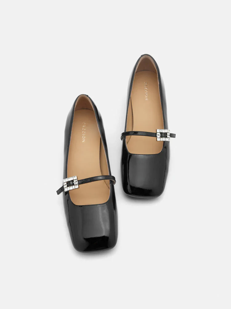 Kamielle Embellished Buckle Mary Jane Heels - Image 12