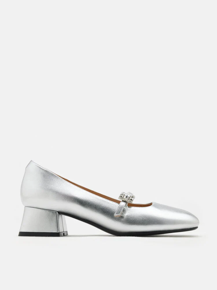 Kamielle Embellished Buckle Mary Jane Heels - Image 4