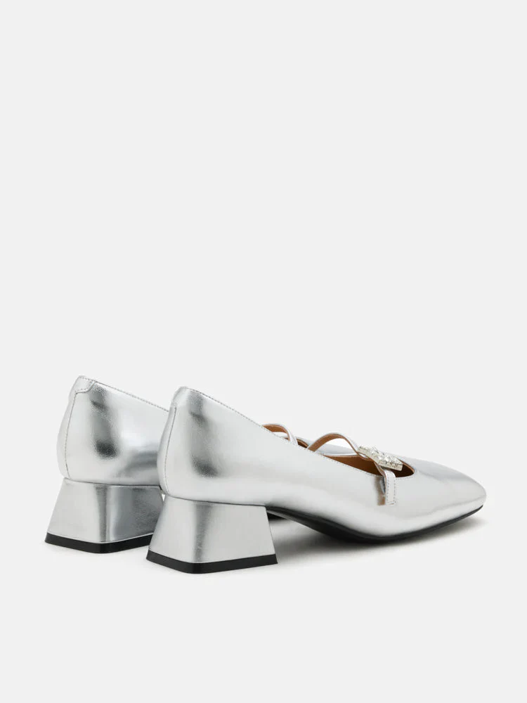 Kamielle Embellished Buckle Mary Jane Heels - Image 6