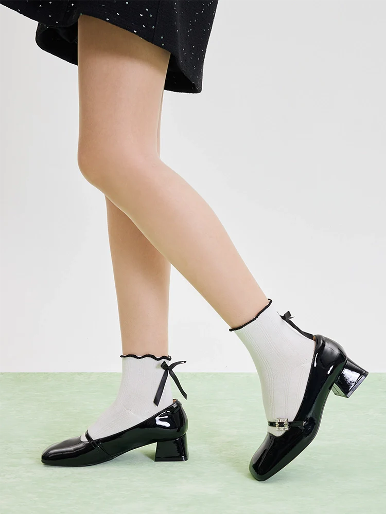 Kamielle Embellished Buckle Mary Jane Heels - Image 8