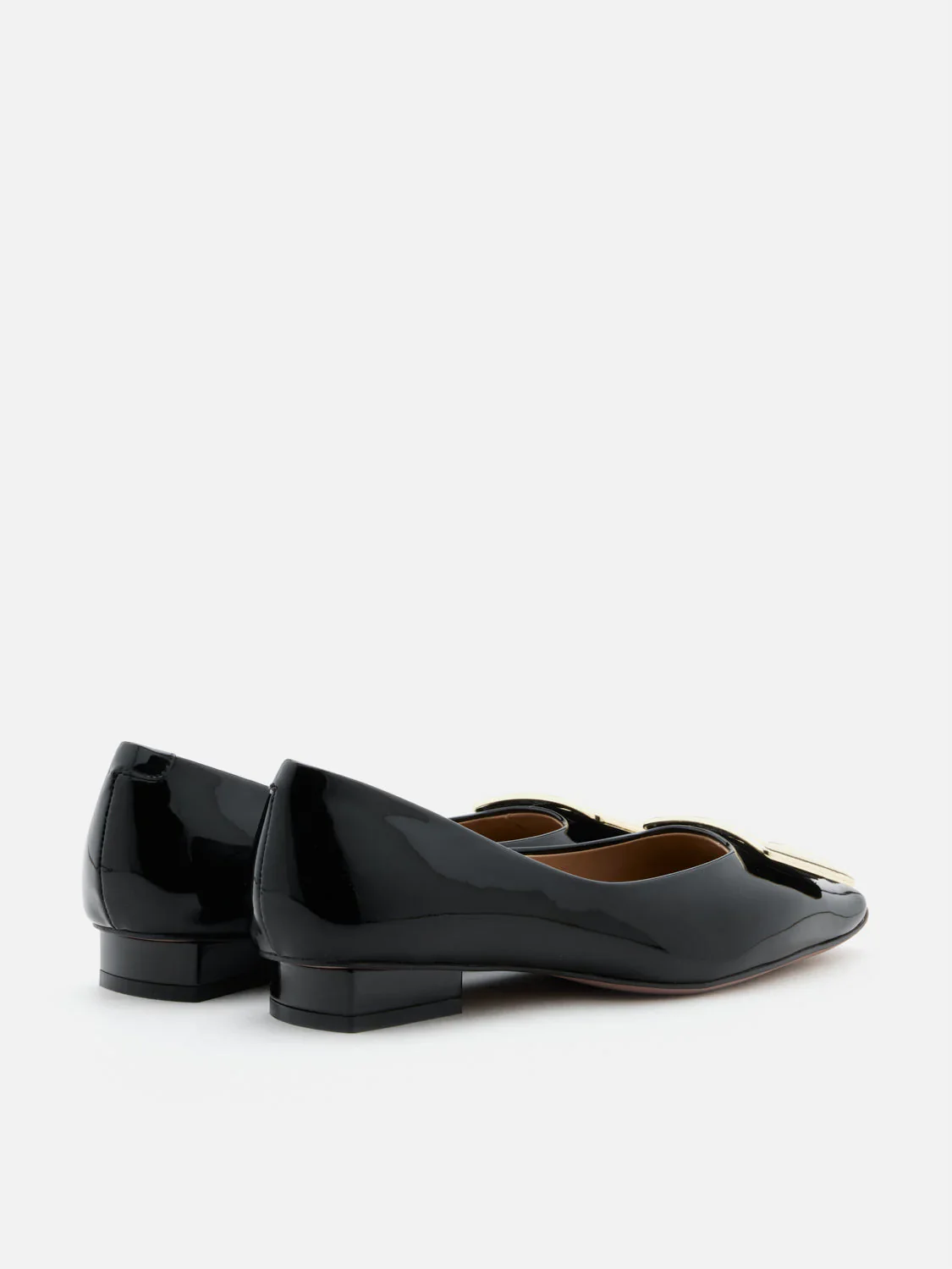 Marlie Buckle Patent Leather Low Heels - Image 16