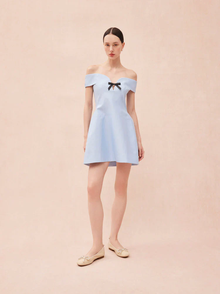 Daphne Diamante Embellished Bow Flats - Image 13