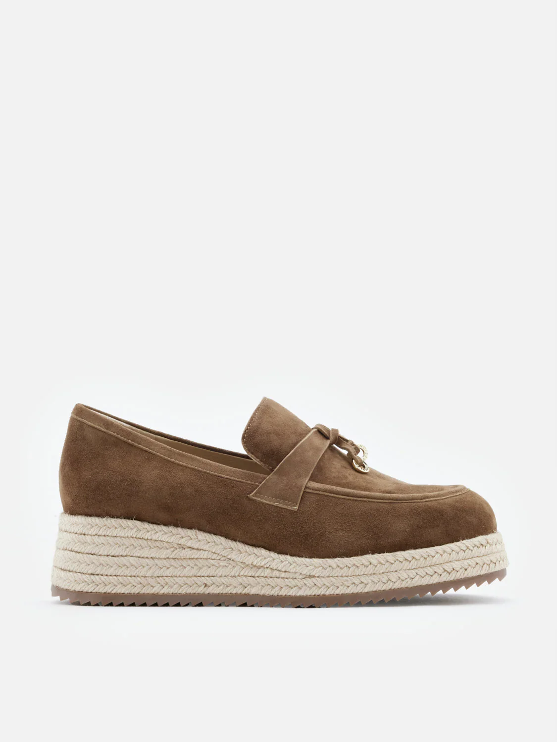 Phoenix Knot Detail Suede Espadrille Wedges - Image 12