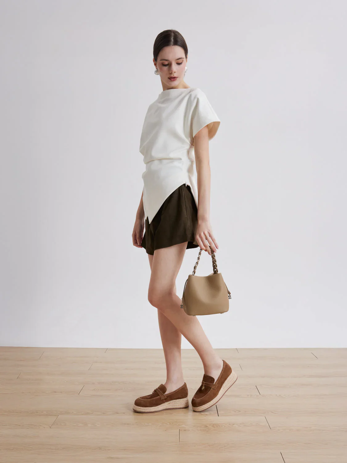 Phoenix Knot Detail Suede Espadrille Wedges - Image 13