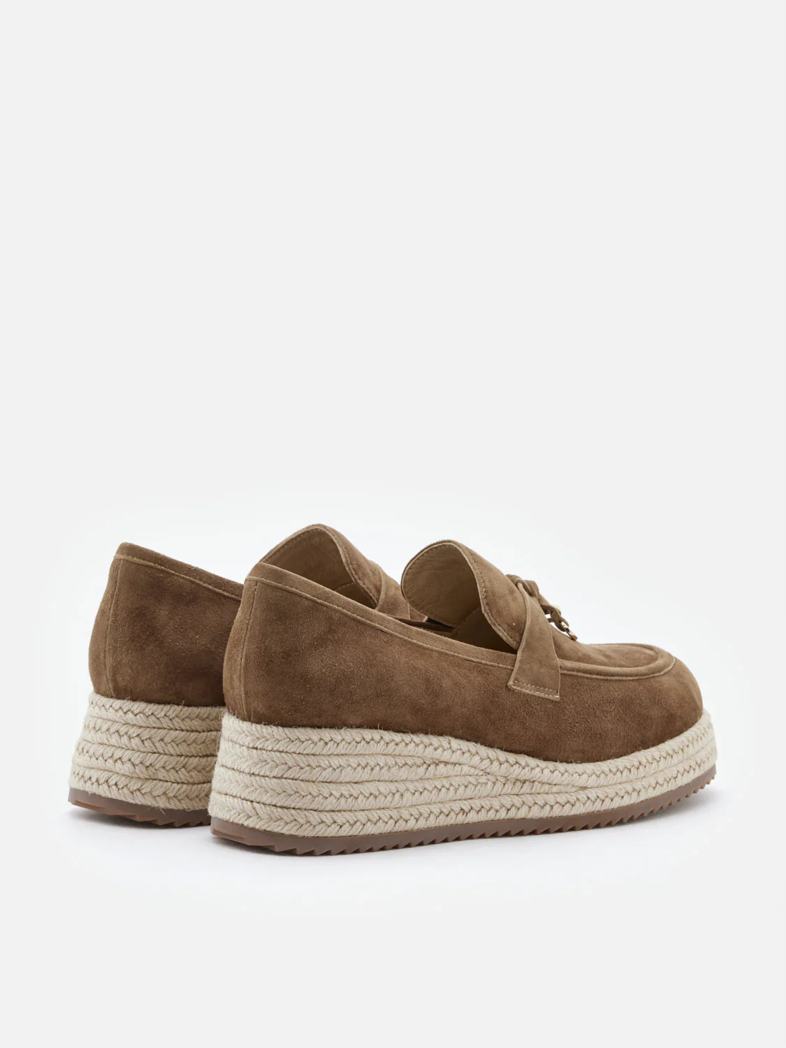 Phoenix Knot Detail Suede Espadrille Wedges - Image 15