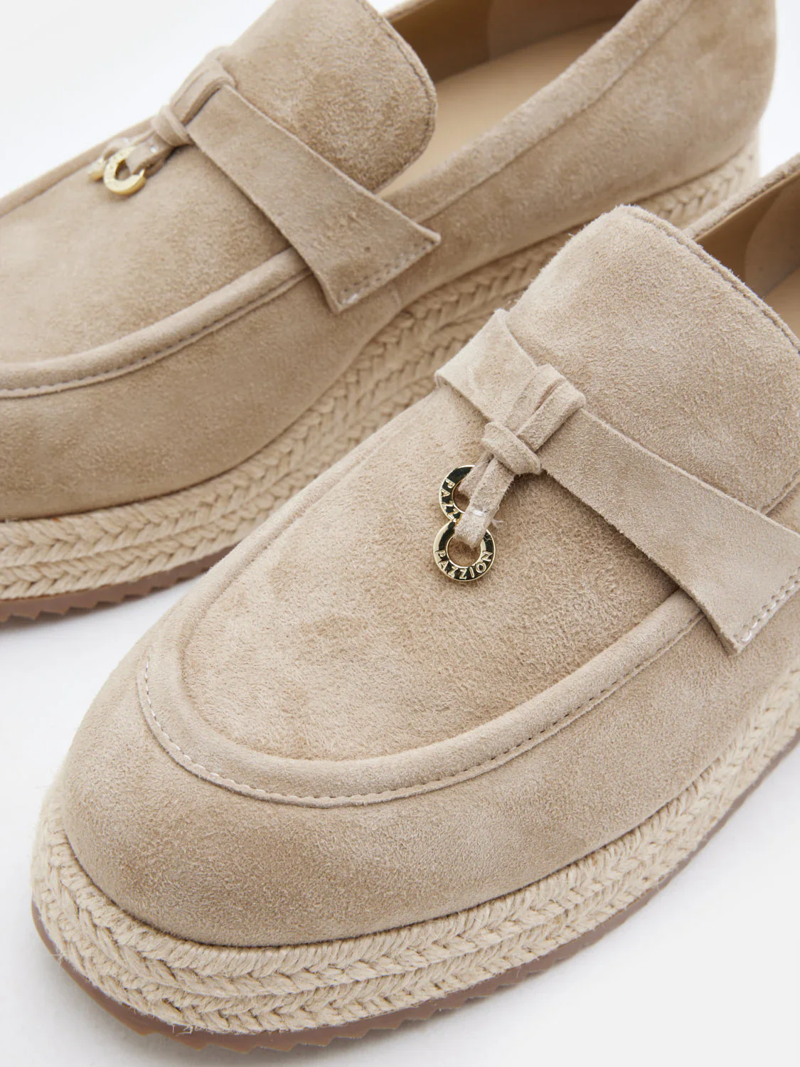 Phoenix Knot Detail Suede Espadrille Wedges - Image 3