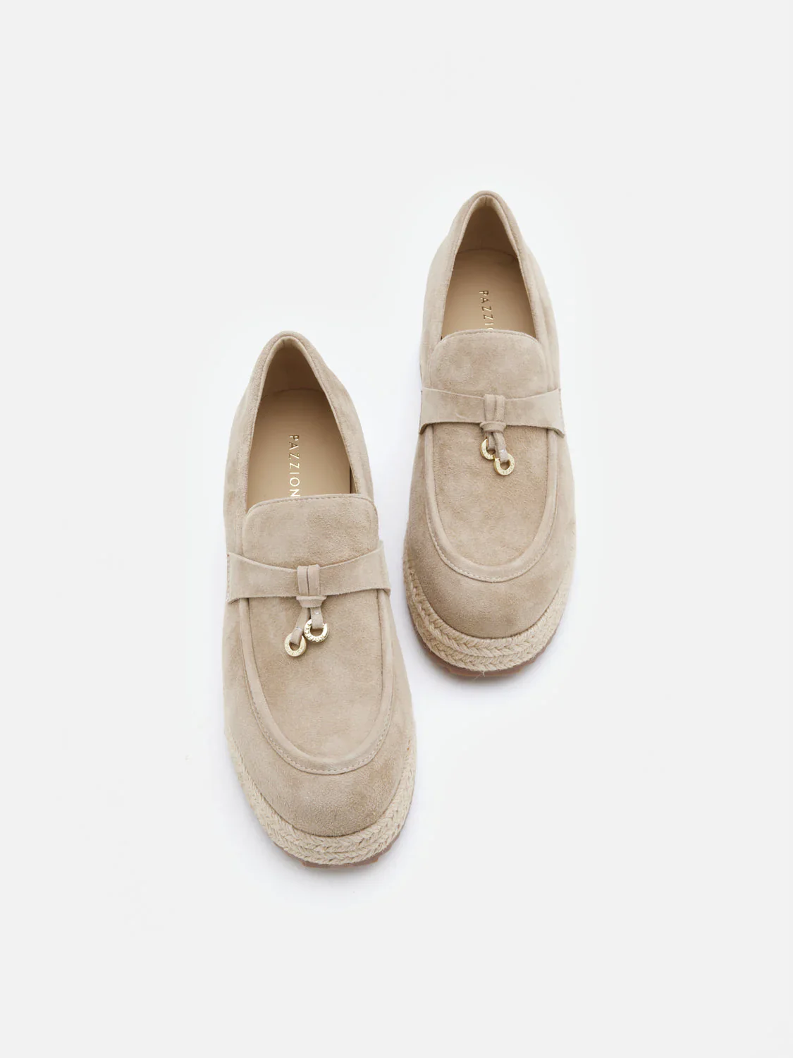 Phoenix Knot Detail Suede Espadrille Wedges - Image 6
