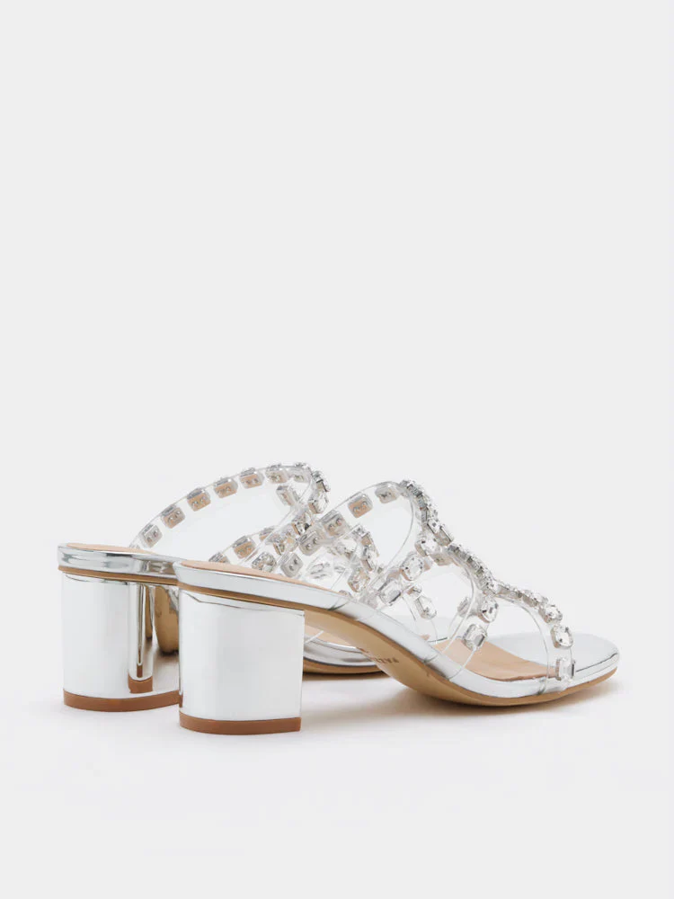 Miuccia Diamante Embellished Block Heel Sandals - Image 14