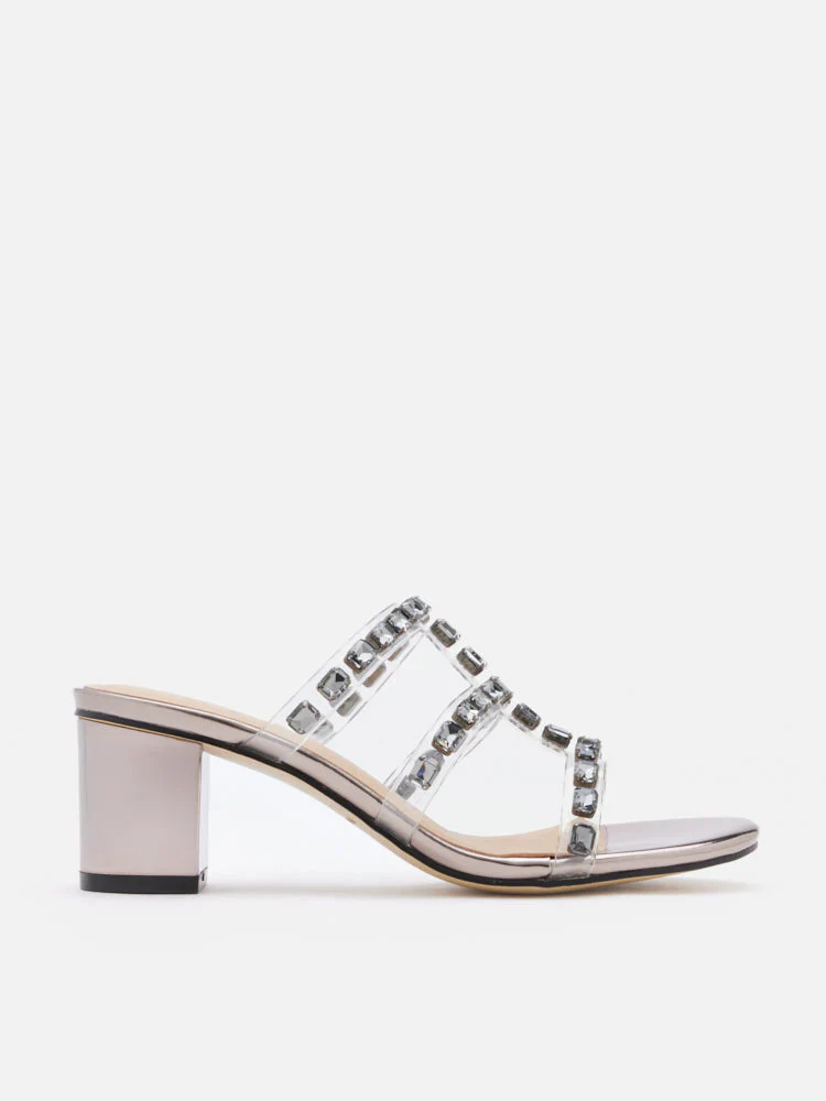 Miuccia Diamante Embellished Block Heel Sandals - Image 4