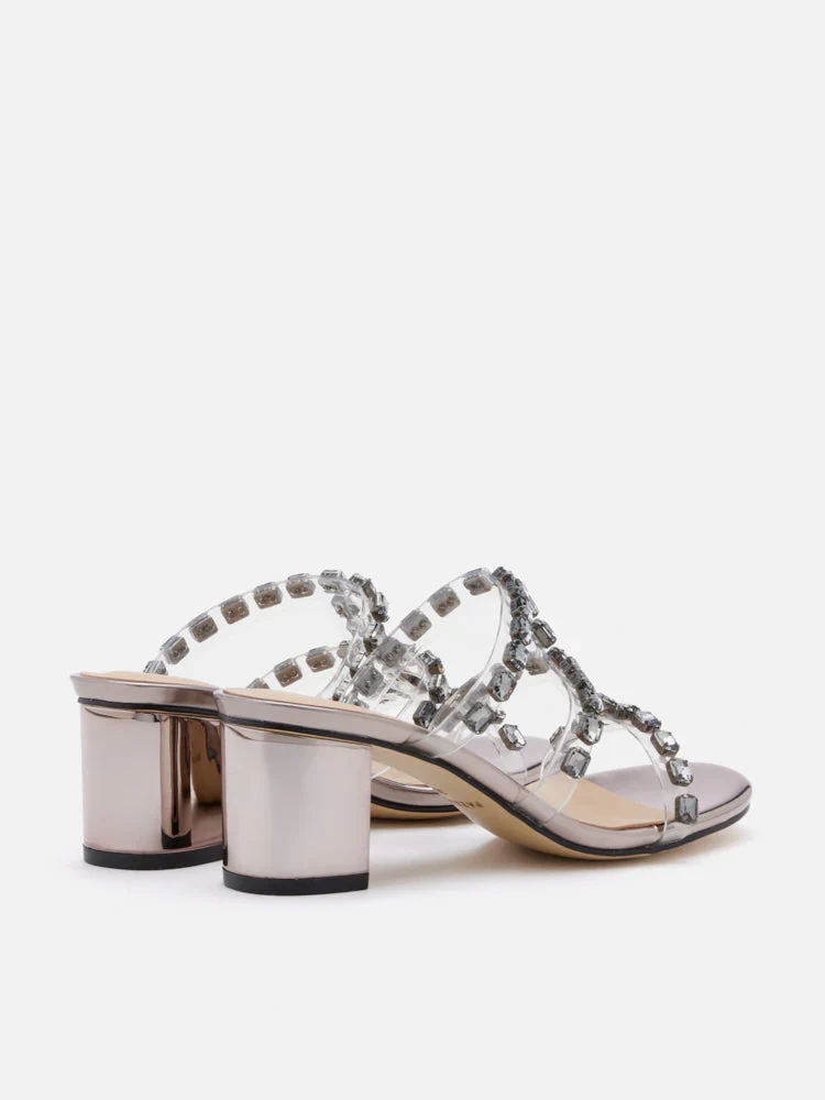 Miuccia Diamante Embellished Block Heel Sandals - Image 7