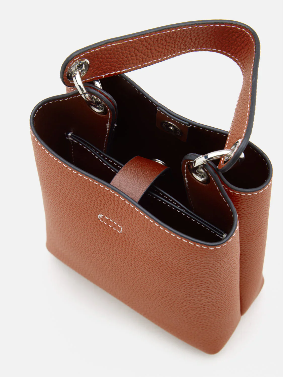 Estelle Leather Mini Bucket Bag - Image 13