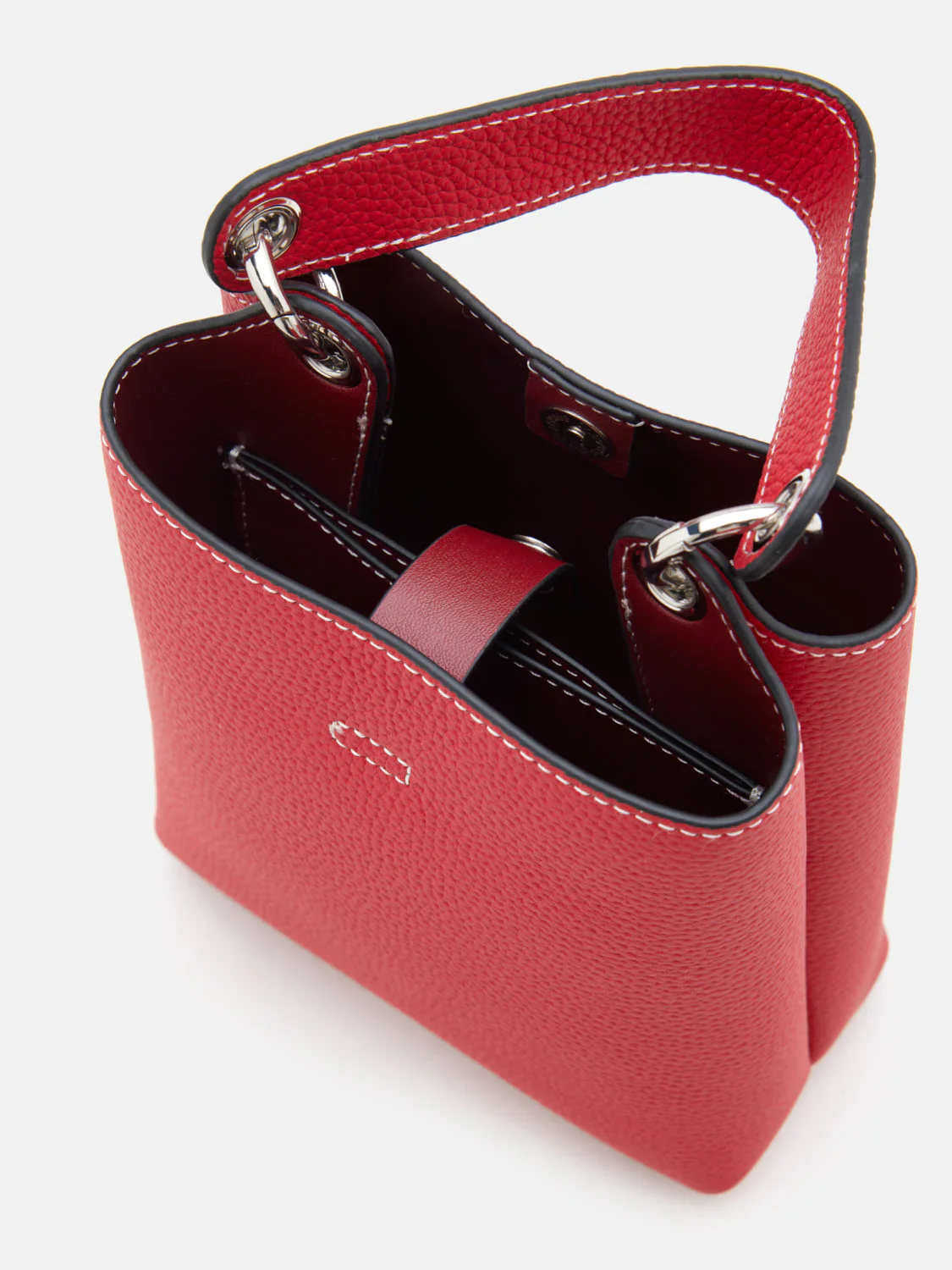 Estelle Leather Mini Bucket Bag - Image 7