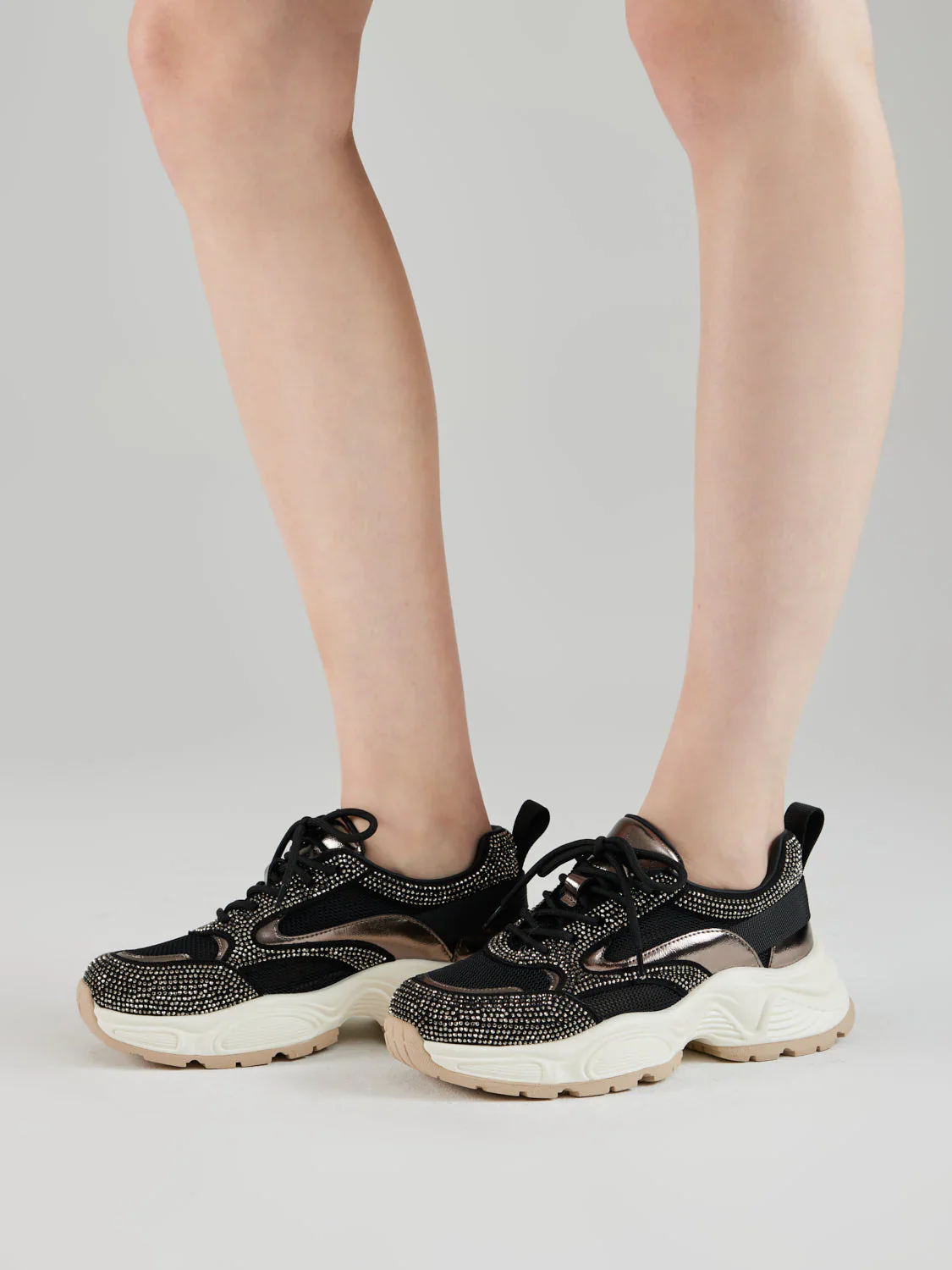 Marivelle Crystal Embellished Mesh Sneakers - Image 10