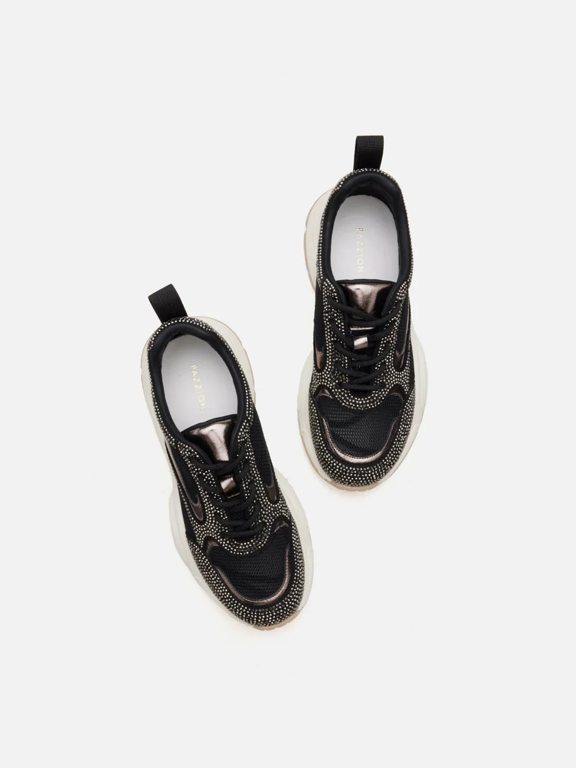 Marivelle Crystal Embellished Mesh Sneakers - Image 13