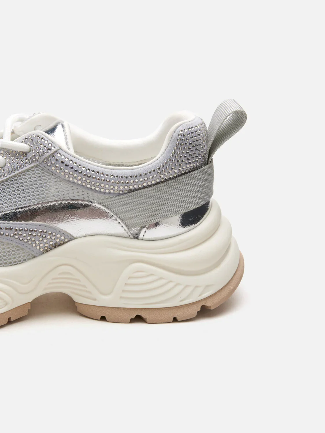 Marivelle Crystal Embellished Mesh Sneakers - Image 6