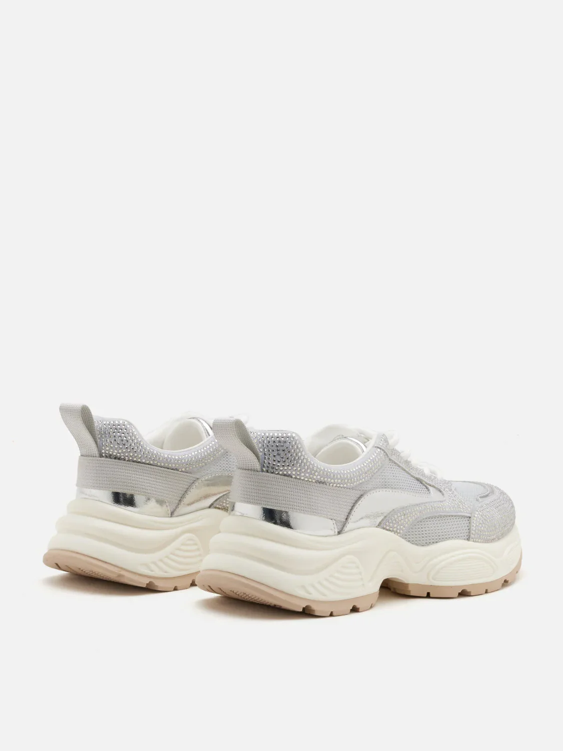 Marivelle Crystal Embellished Mesh Sneakers - Image 8