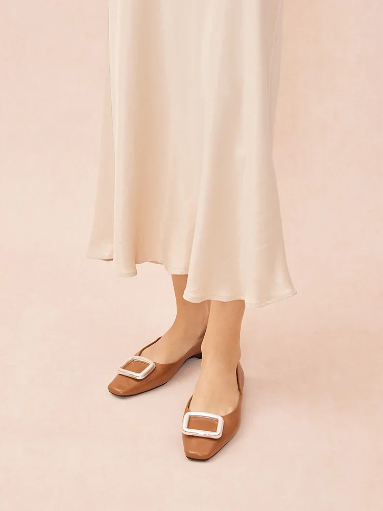 Daeva Silver Buckle Flats - Image 5